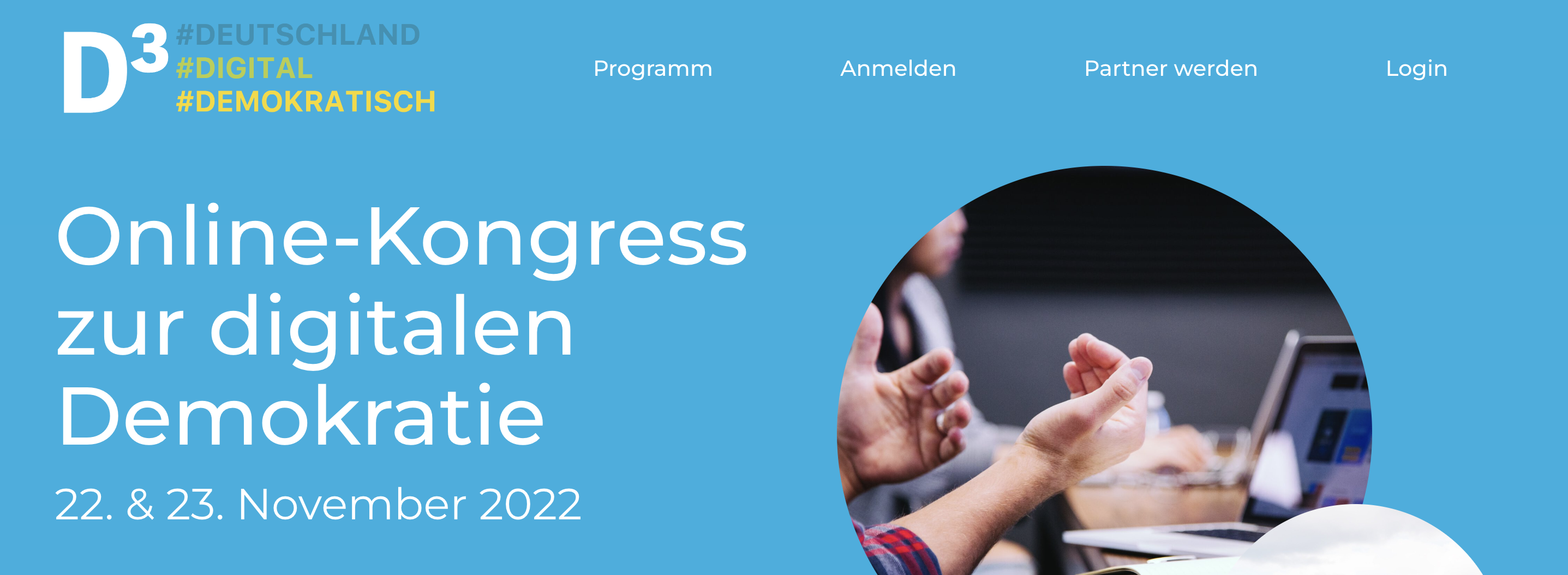 In Weiterleitung: D³-Kongress #deutschland #digital #demokratisch zur Digitalen Demokratie